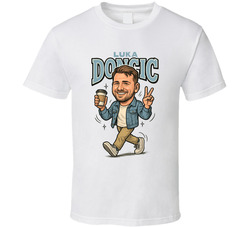 Luka Doncic Retro Look Caricature T Shirt Luka Doncic Retro Look Caricature T Shirt