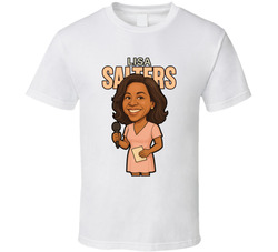 Lisa Salters Retro Look Caricature T Shirt Lisa Salters Retro Look Caricature T Shirt