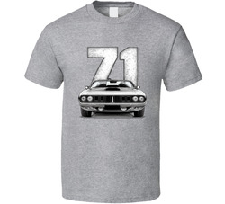 1971 Plymouth 'cuda Convertible Retro Look Car T Shirt 1971 Plymouth 'cuda Convertible Retro Look Car T Shirt