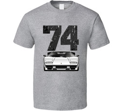 1974 Lamborghini Countach Lp400 Retro Look Car T Shirt 1974 Lamborghini Countach Lp400 Retro Look Car T Shirt