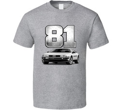 1981 Delorean Dmc-12 Retro Look Car T Shirt 1981 Delorean Dmc-12 Retro Look Car T Shirt