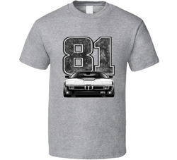 1981 Bmw M1 Retro Look Car T Shirt 1981 Bmw M1 Retro Look Car T Shirt