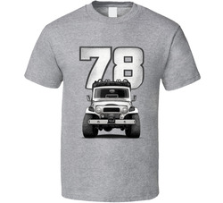 1978 Toyota Fj40 Land Cruiser Retro Look Car T Shirt 1978 Toyota Fj40 Land Cruiser Retro Look Car T Shirt