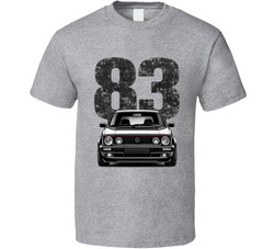 1983 Volkswagen Gti Mk2 Retro Look Car T Shirt 1983 Volkswagen Gti Mk2 Retro Look Car T Shirt