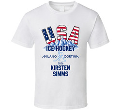 Kirsten Simms Ice Hockey Milano Cortina 2026 Fan T Shirt Kirsten Simms Ice Hockey Milano Cortina 2026 Fan T Shirt