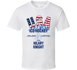 Hilary Knight Ice Hockey Milano Cortina 2026 Fan T Shirt Hilary Knight Ice Hockey Milano Cortina 2026 Fan T Shirt