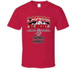 Thomas Harley Ice Hockey Canada Milano Cortina 2026 Fan T Shirt Thomas Harley Ice Hockey Canada Milano Cortina 2026 Fan T Shirt
