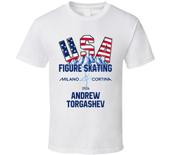 Andrew Torgashev Figure Skating Milano Cortina 2026 Fan T Shirt Andrew Torgashev Figure Skating Milano Cortina 2026 Fan T Shirt