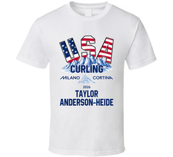 Taylor Anderson-heide Curling Milano Cortina 2026 Fan T Shirt Taylor Anderson-heide Curling Milano Cortina 2026 Fan T Shirt
