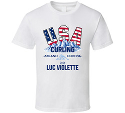 Luc Violette Curling Milano Cortina 2026 Fan T Shirt Luc Violette Curling Milano Cortina 2026 Fan T Shirt