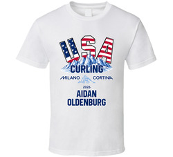 Aidan Oldenburg Curling Milano Cortina 2026 Fan T Shirt Aidan Oldenburg Curling Milano Cortina 2026 Fan T Shirt