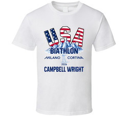 Campbell Wright Biathlon Milano Cortina 2026 Fan T Shirt
