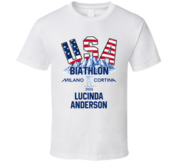 Lucinda Anderson Biathlon Milano Cortina 2026 Fan T Shirt Lucinda Anderson Biathlon Milano Cortina 2026 Fan T Shirt
