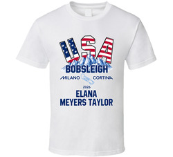 Elana Meyers Taylor Bobsleigh Milano Cortina 2026 Fan T Shirt Elana Meyers Taylor Bobsleigh Milano Cortina 2026 Fan T Shirt