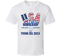 Frank Del Duca Bobsleigh Milano Cortina 2026 Fan T Shirt Frank Del Duca Bobsleigh Milano Cortina 2026 Fan T Shirt