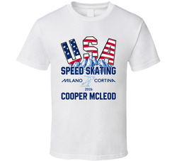 Cooper Mcleod Speed Skating Milano Cortina 2026 Fan T Shirt