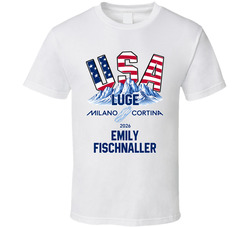 Emily Fischnaller Luge Milano Cortina 2026 Fan T Shirt