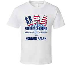 Konnor Ralph Freestyle Skiing Milano Cortina 2026 Fan T Shirt Konnor Ralph Freestyle Skiing Milano Cortina 2026 Fan T Shirt