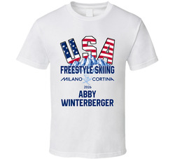 Abby Winterberger Freestyle Skiing Milano Cortina 2026 Fan T Shirt Abby Winterberger Freestyle Skiing Milano Cortina 2026 Fan T Shirt