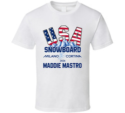 Maddie Mastro Snowboard Milano Cortina 2026 Fan T Shirt Maddie Mastro Snowboard Milano Cortina 2026 Fan T Shirt