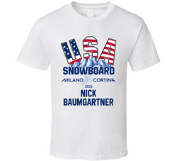 Nick Baumgartner Snowboard Milano Cortina 2026 Fan T Shirt Nick Baumgartner Snowboard Milano Cortina 2026 Fan T Shirt
