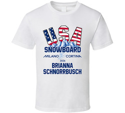 Brianna Schnorrbusch Snowboard Milano Cortina 2026 Fan T Shirt Brianna Schnorrbusch Snowboard Milano Cortina 2026 Fan T Shirt