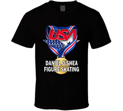 Daniel O'shea Figure Skating Gold Medal Winner Usa Milano Cortina 2026 Fan T Shirt Daniel O'shea Figure Skating Gold Medal Winner Usa Milano Cortina 2026 Fan T Shirt