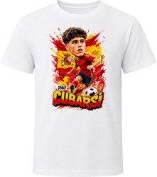 Pau Cubarsi Spain Soccer Caricature 2026 World Cup T Shirt Pau Cubarsi Spain Soccer Caricature 2026 World Cup T Shirt