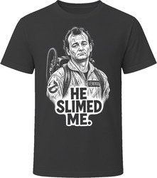 Peter Venkman He Slimed Me Ghostbusters Funny 80s Comedy T Shirt Peter Venkman He Slimed Me Ghostbusters Funny 80s Comedy T Shirt
