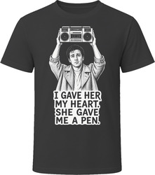 Lloyd Dobler She Gave Me a Pen Say Anything Funny 80s Comedy T Shirt
