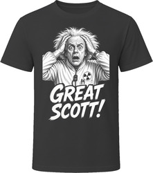 Doc Brown Great Scott Back to the Future Funny 80s Comedy T Shirt Doc Brown Great Scott Back to the Future Funny 80s Comedy T Shirt