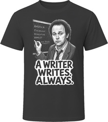 Larry Donner A Writer Writes Always Throw Momma from the Train Funny 80s Comedy T Shirt Larry Donner A Writer Writes Always Throw Momma from the Train Funny 80s Comedy T Shirt