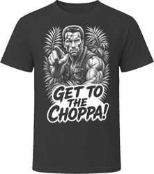 Dutch Get to the Choppa Predator Iconic 80s Movie T Shirt Dutch Get to the Choppa Predator Iconic 80s Movie T Shirt