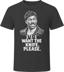 Chandler Jarrell I Want the Knife Please The Golden Child Funny 80s Comedy T Shirt Chandler Jarrell I Want the Knife Please The Golden Child Funny 80s Comedy T Shirt