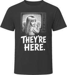 Carol Anne They're Here Poltergeist Iconic 80s Movie T Shirt Carol Anne They're Here Poltergeist Iconic 80s Movie T Shirt