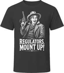 Billy The Kid Regulators Mount Up Iconic 80s Movie T Shirt Billy The Kid Regulators Mount Up Iconic 80s Movie T Shirt