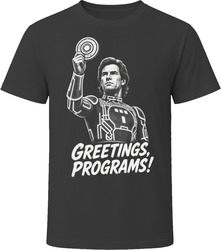 Kevin Flynn Greetings Programs Iconic 80s Movie T Shirt Kevin Flynn Greetings Programs Iconic 80s Movie T Shirt