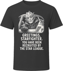 Centauri The Recruiter Greetings Starfighter Iconic 80s Movie T Shirt Centauri The Recruiter Greetings Starfighter Iconic 80s Movie T Shirt