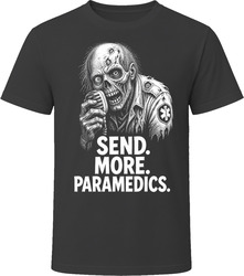 The Zombie On The Radio Send More Paramedics Cult 80s Horror Movie T Shirt The Zombie On The Radio Send More Paramedics Cult 80s Horror Movie T Shirt