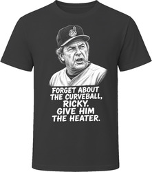 Lou Brown Give Him the Heater Funny 80s Comedy T Shirt