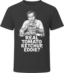 Clark Griswold Real Tomato Ketchup Eddie Funny 80s Comedy T Shirt