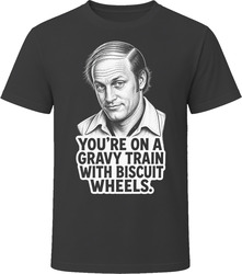 Roy Munson Gravy Train with Biscuit Wheels Funny 90s Comedy T Shirt Roy Munson Gravy Train with Biscuit Wheels Funny 90s Comedy T Shirt