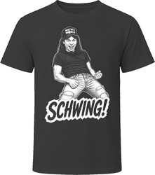 Wayne Campbell Schwing Funny 90s Comedy T Shirt Wayne Campbell Schwing Funny 90s Comedy T Shirt