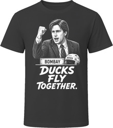 Gordon Bombay Ducks Fly Together Funny 90s Comedy T Shirt Gordon Bombay Ducks Fly Together Funny 90s Comedy T Shirt