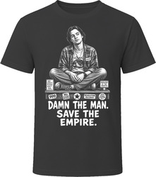 Lucas Damn the Man Save the Empire Funny 90s Comedy T Shirt Lucas Damn the Man Save the Empire Funny 90s Comedy T Shirt