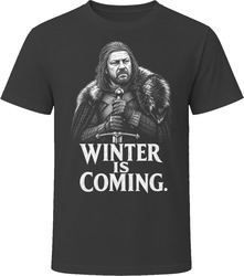 Ned Stark Winter Is Coming Iconic TV Quote T Shirt Ned Stark Winter Is Coming Iconic TV Quote T Shirt