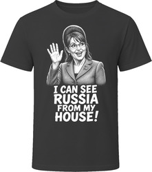 Sarah Palin I Can See Russia Classic Comedy Sketch T Shirt Sarah Palin I Can See Russia Classic Comedy Sketch T Shirt