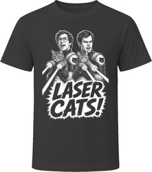 Andy Samberg And Bill Hader In Laser Cats Laser Cats Classic Comedy Sketch T Shirt Andy Samberg And Bill Hader In Laser Cats Laser Cats Classic Comedy Sketch T Shirt