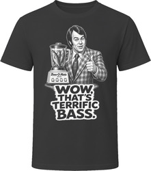 Dan Aykroyd Pitching The Bass-O-Matic That's Terrific Bass Classic Comedy Sketch T Shirt Dan Aykroyd Pitching The Bass-O-Matic That's Terrific Bass Classic Comedy Sketch T Shirt