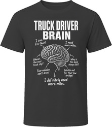 Truck Driver Brain Funny Trucker T Shirt Truck Driver Brain Funny Trucker T Shirt